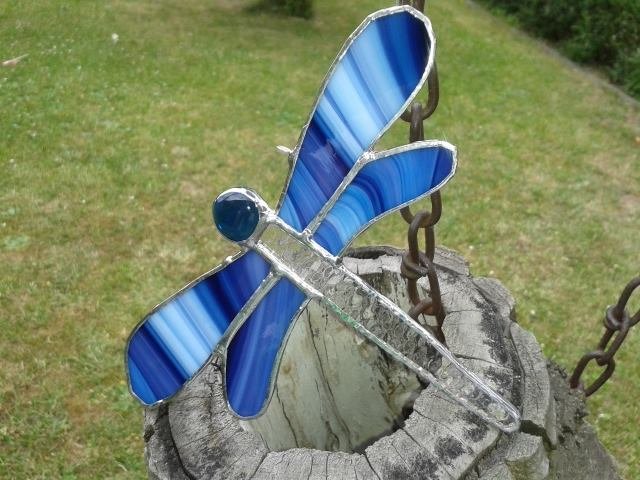 Markéta Haflantová - vitráže - Vážky